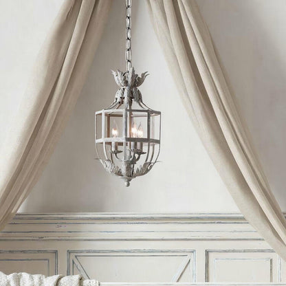 Lustre Retro Cage Chandelier - Vintage Design with Adjustable Height