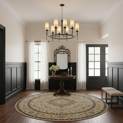 Lydia Chandelier - Elegant Crystal Lighting with Adjustable Height
