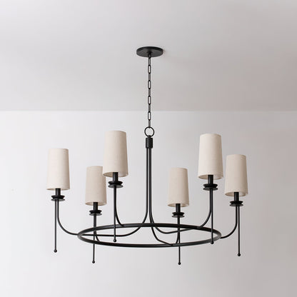 Lydia Chandelier - Elegant Crystal Lighting with Adjustable Height
