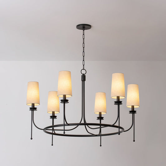 Lydia Chandelier - Elegant Crystal Lighting with Adjustable Height