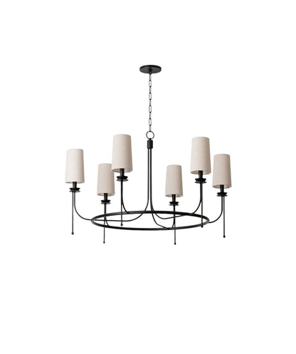 Lydia Chandelier - Elegant Crystal Lighting with Adjustable Height