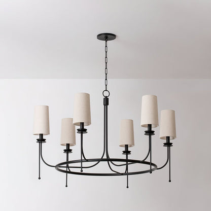 Lydia Chandelier - Elegant Crystal Lighting with Adjustable Height