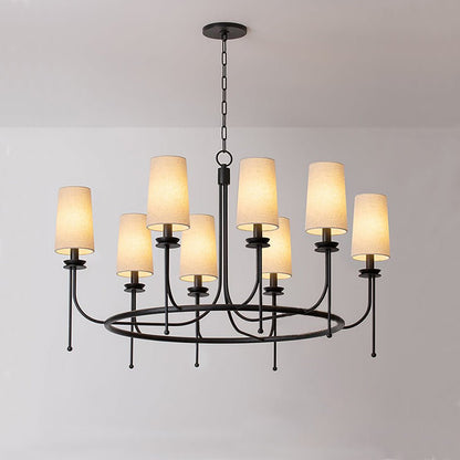 Lydia Chandelier - Elegant Crystal Lighting with Adjustable Height
