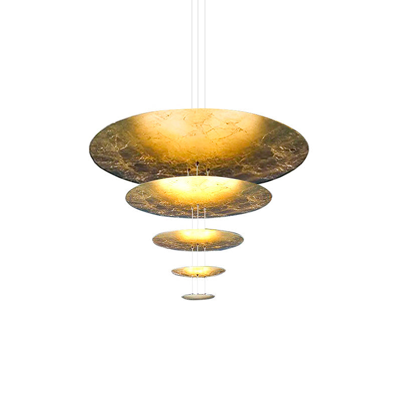 Industrial Machine Chandelier - Adjustable Height, Energy-Efficient LE