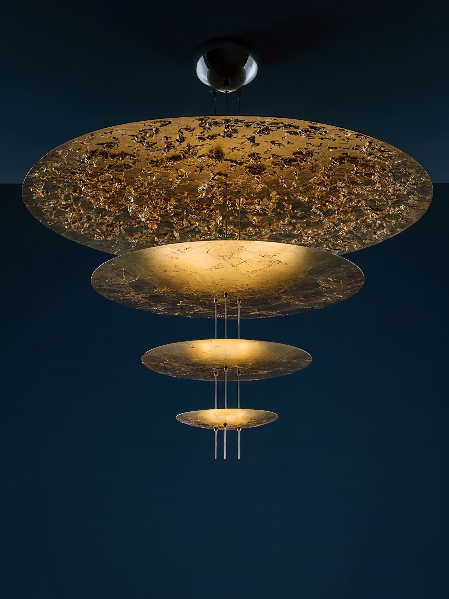 Industrial Machine Chandelier - Adjustable Height, Energy-Efficient LE