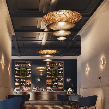 Industrial Machine Chandelier - Adjustable Height, Energy-Efficient LE