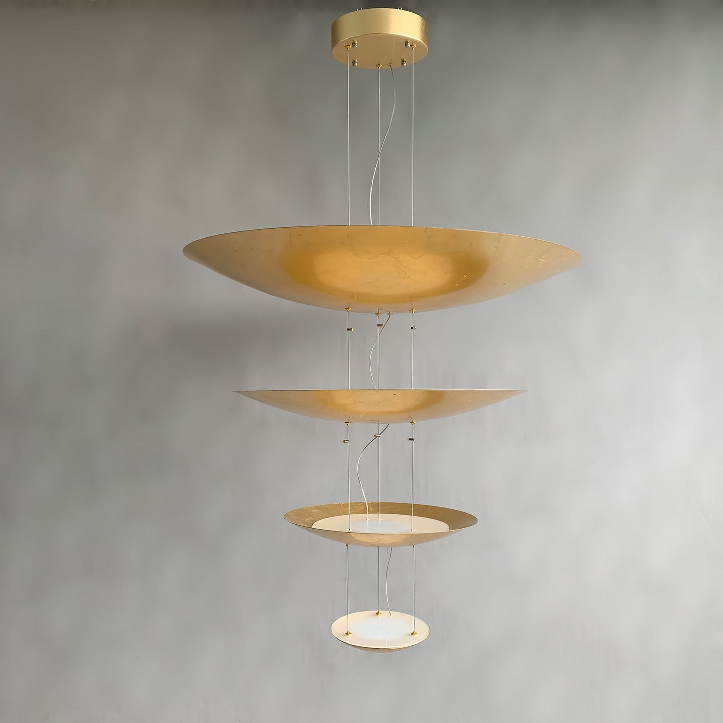 Industrial Machine Chandelier - Adjustable Height, Energy-Efficient LE