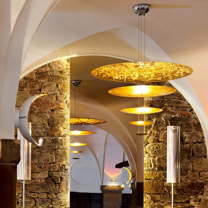 Industrial Machine Chandelier - Adjustable Height, Energy-Efficient LE