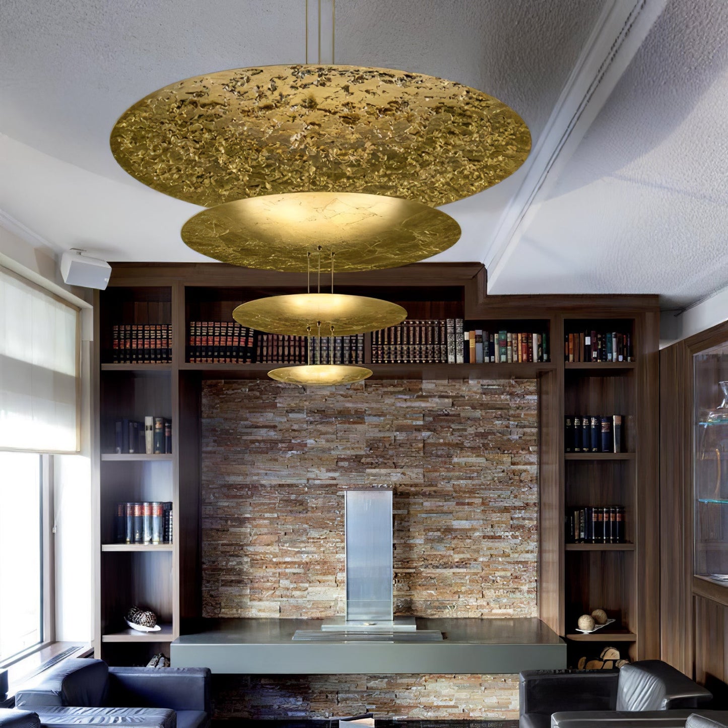 Industrial Machine Chandelier - Adjustable Height, Energy-Efficient LE