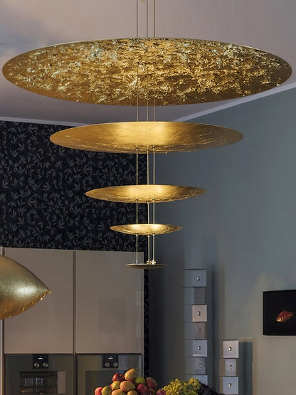 Industrial Machine Chandelier - Adjustable Height, Energy-Efficient LE