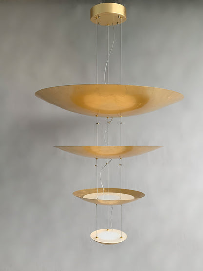 Industrial Machine Chandelier - Adjustable Height, Energy-Efficient LE