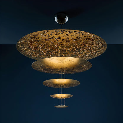 Industrial Machine Chandelier - Adjustable Height, Energy-Efficient LE