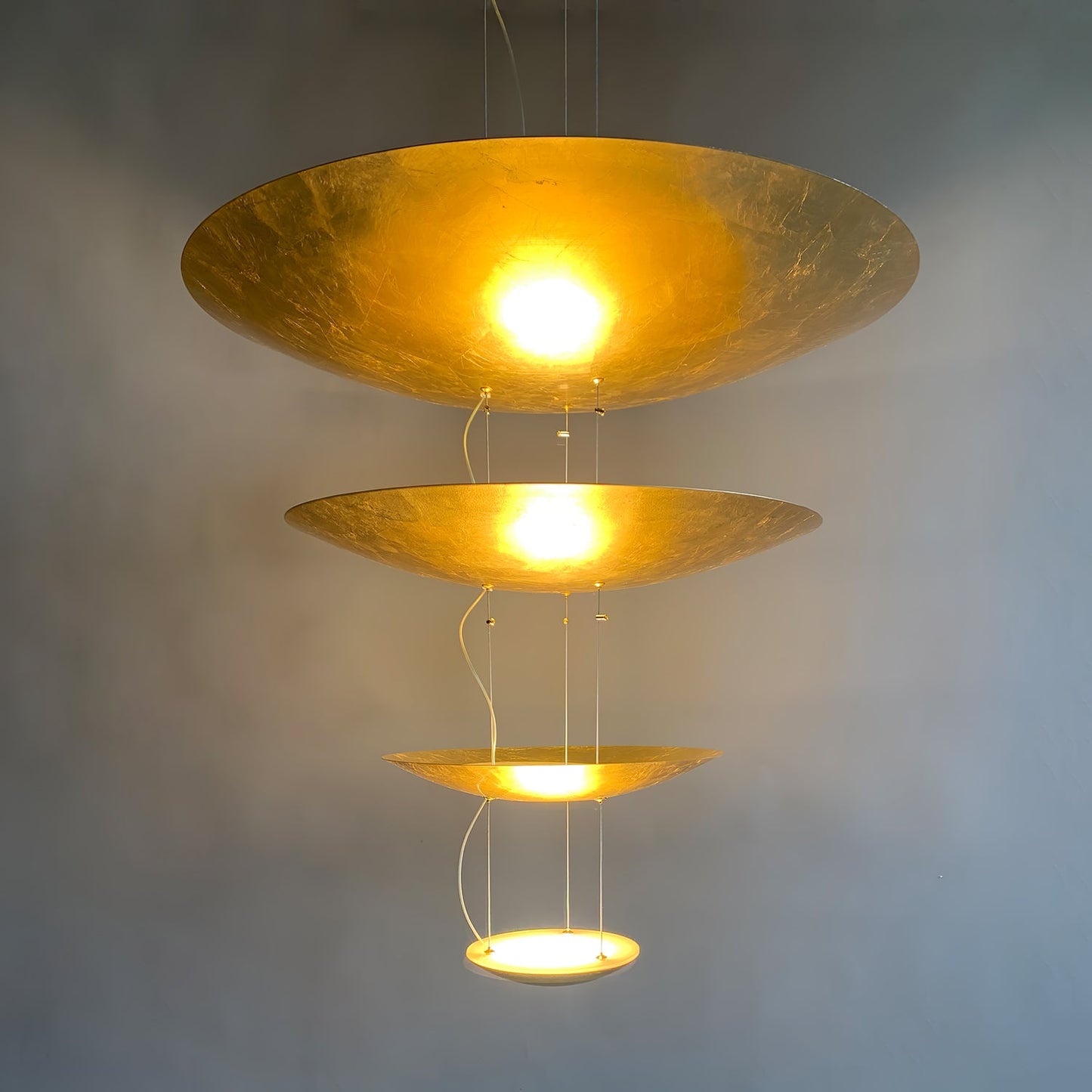 Industrial Machine Chandelier - Adjustable Height, Energy-Efficient LE