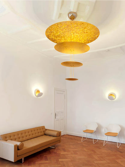 Industrial Machine Chandelier - Adjustable Height, Energy-Efficient LE