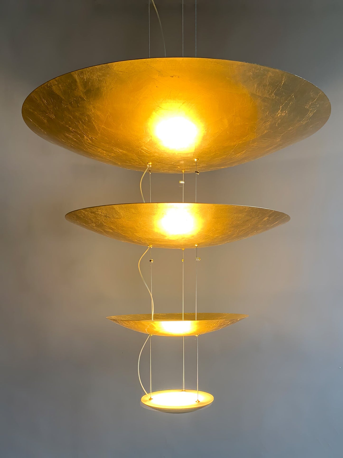 Industrial Machine Chandelier - Adjustable Height, Energy-Efficient LE