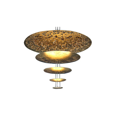 Industrial Machine Chandelier - Adjustable Height, Energy-Efficient LE