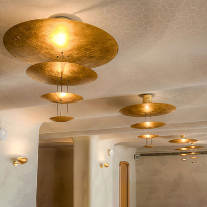 Industrial Machine Chandelier - Adjustable Height, Energy-Efficient LE