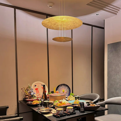 Industrial Machine Chandelier - Adjustable Height, Energy-Efficient LE