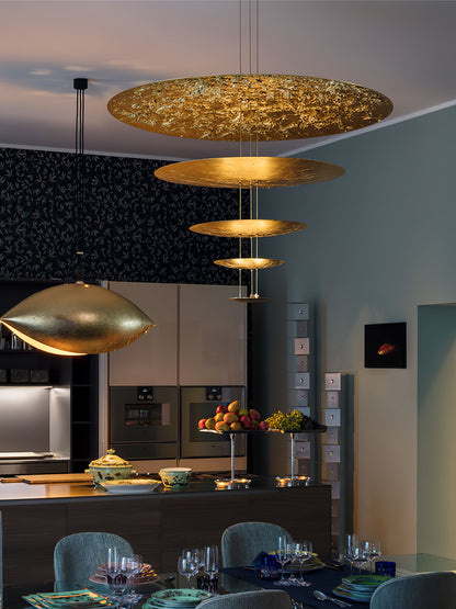 Industrial Machine Chandelier - Adjustable Height, Energy-Efficient LE