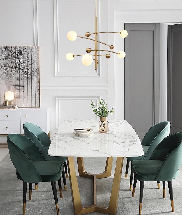 Magic Bean Chandelier - Adjustable Height, Energy-Efficient LED Lighti