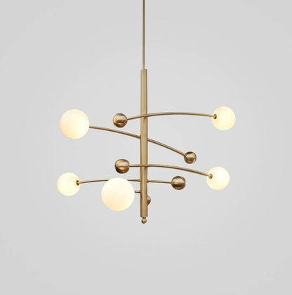 Magic Bean Chandelier - Adjustable Height, Energy-Efficient LED Lighti