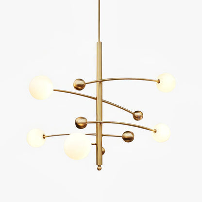 Magic Bean Chandelier - Adjustable Height, Energy-Efficient LED Lighti