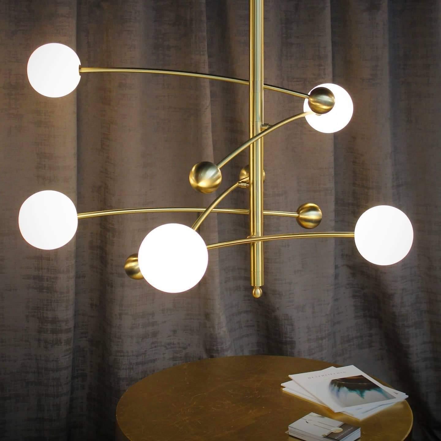 Magic Bean Chandelier - Adjustable Height, Energy-Efficient LED Lighti