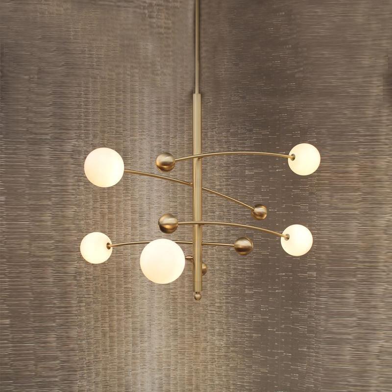 Magic Bean Chandelier - Adjustable Height, Energy-Efficient LED Lighti