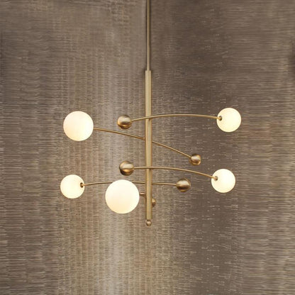 Magic Bean Chandelier - Adjustable Height, Energy-Efficient LED Lighti