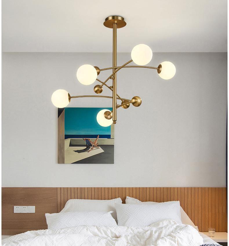 Magic Bean Chandelier - Adjustable Height, Energy-Efficient LED Lighti