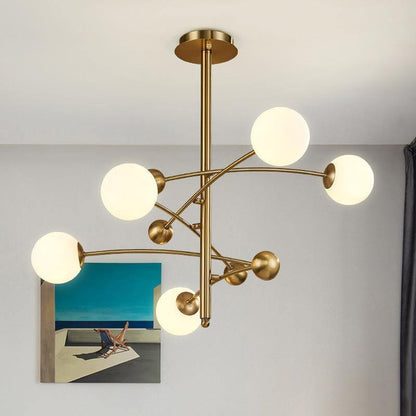 Magic Bean Chandelier - Adjustable Height, Energy-Efficient LED Lighti