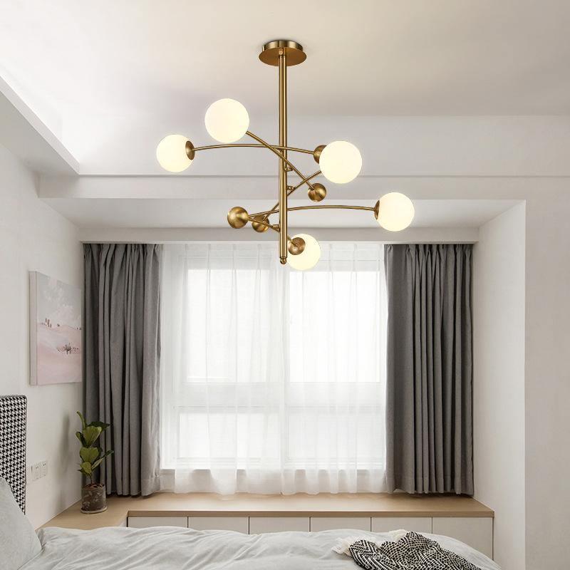 Magic Bean Chandelier - Adjustable Height, Energy-Efficient LED Lighti