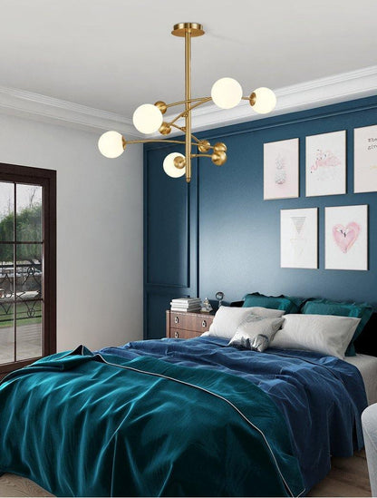 Magic Bean Chandelier - Adjustable Height, Energy-Efficient LED Lighti