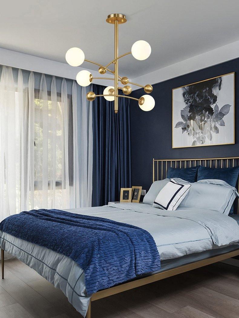 Magic Bean Chandelier - Adjustable Height, Energy-Efficient LED Lighti