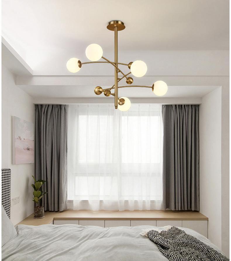 Magic Bean Chandelier - Adjustable Height, Energy-Efficient LED Lighti