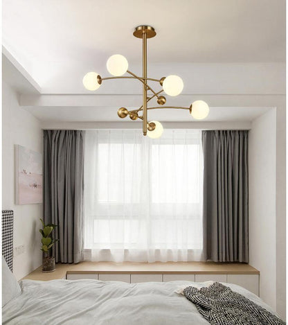 Magic Bean Chandelier - Adjustable Height, Energy-Efficient LED Lighti