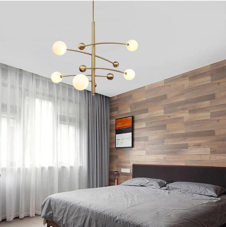 Magic Bean Chandelier - Adjustable Height, Energy-Efficient LED Lighti