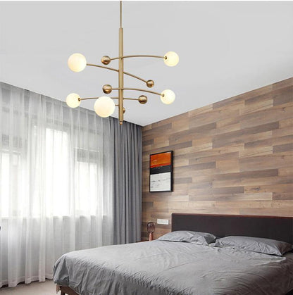 Magic Bean Chandelier - Adjustable Height, Energy-Efficient LED Lighti