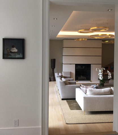 Modern Ring LED Pendant Light - Dimmable, Adjustable Height