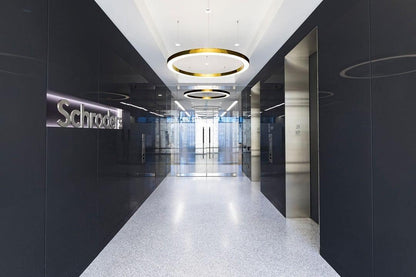 Modern Ring LED Pendant Light - Dimmable, Adjustable Height