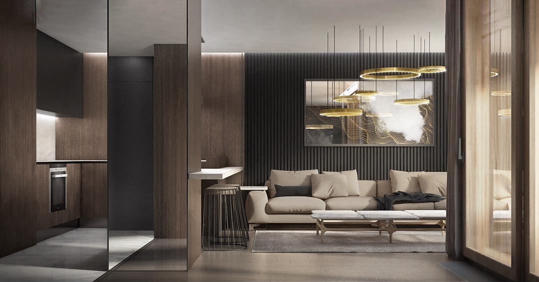 Modern Ring LED Pendant Light - Dimmable, Adjustable Height