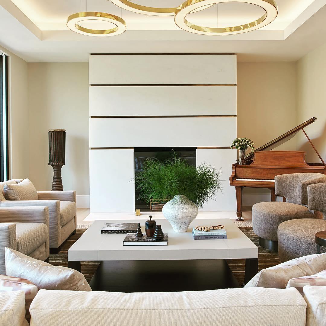 Modern Ring LED Pendant Light - Dimmable, Adjustable Height