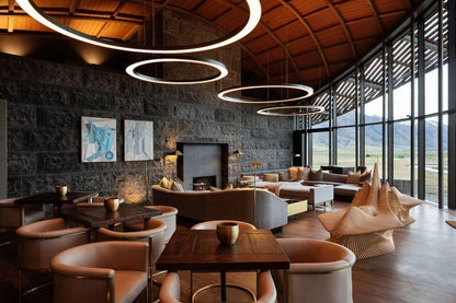 Modern Ring LED Pendant Light - Dimmable, Adjustable Height