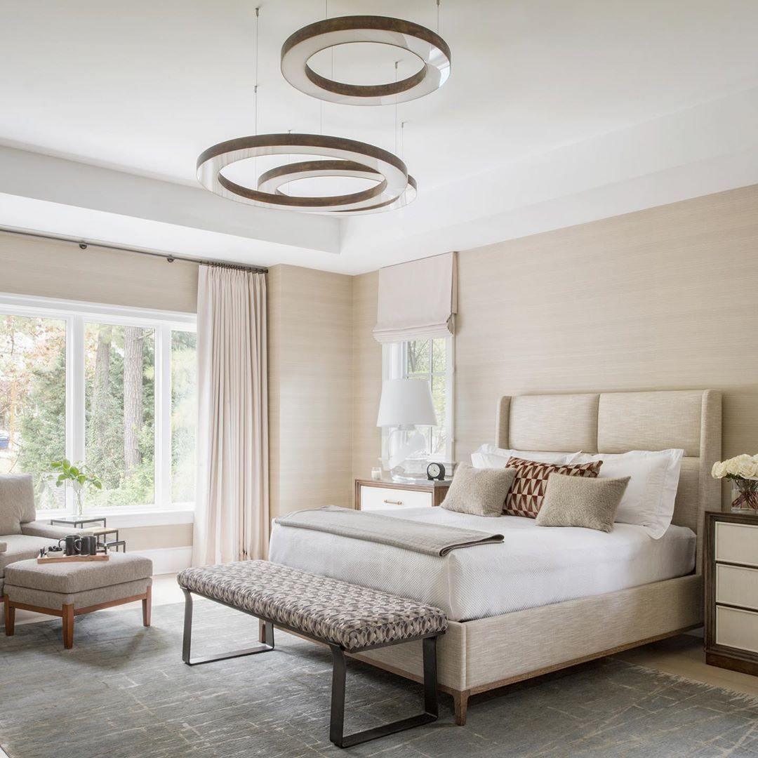 Modern Ring LED Pendant Light - Dimmable, Adjustable Height