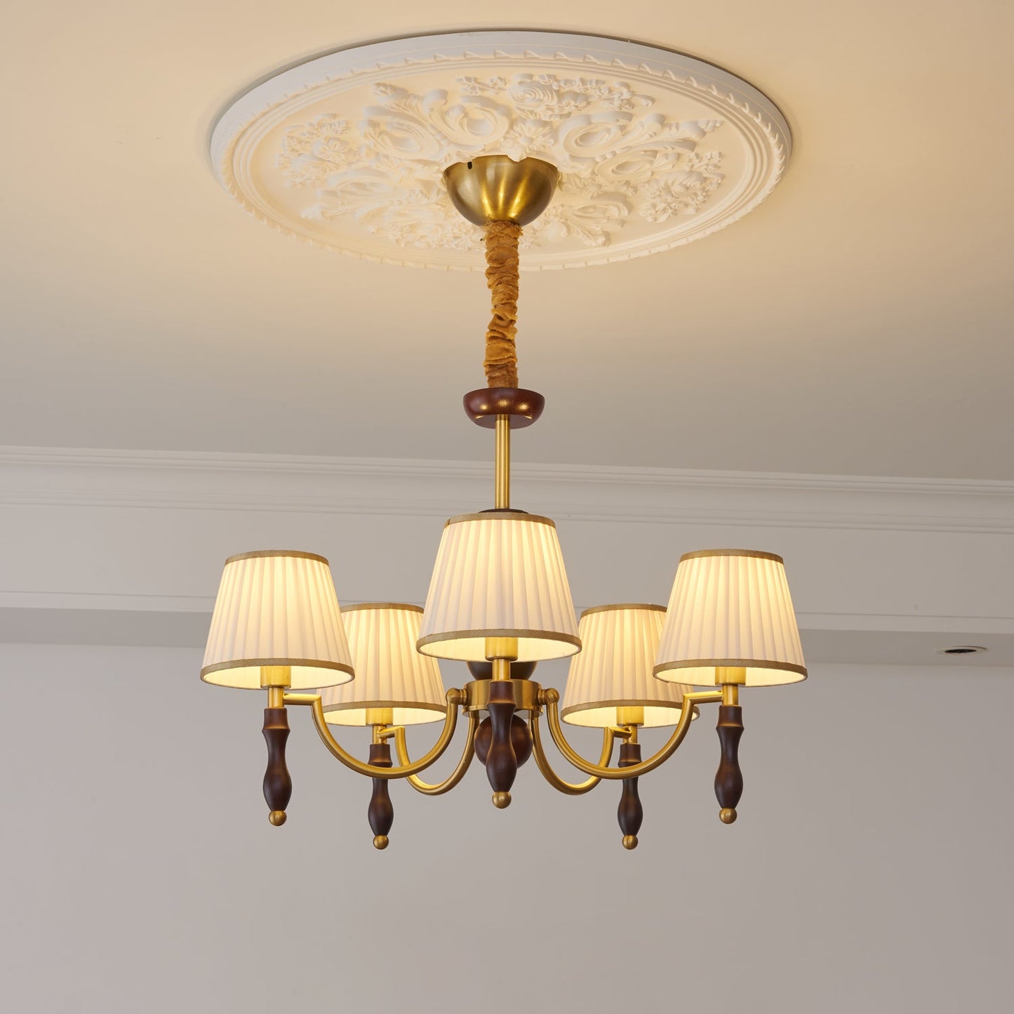 Majestic Veil Chandelier - Elegant Design with Dimmable LED Lights