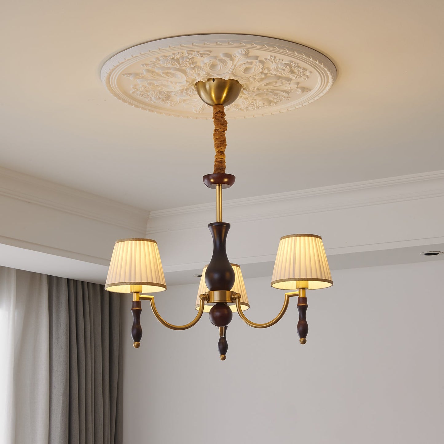 Majestic Veil Chandelier - Elegant Design with Dimmable LED Lights