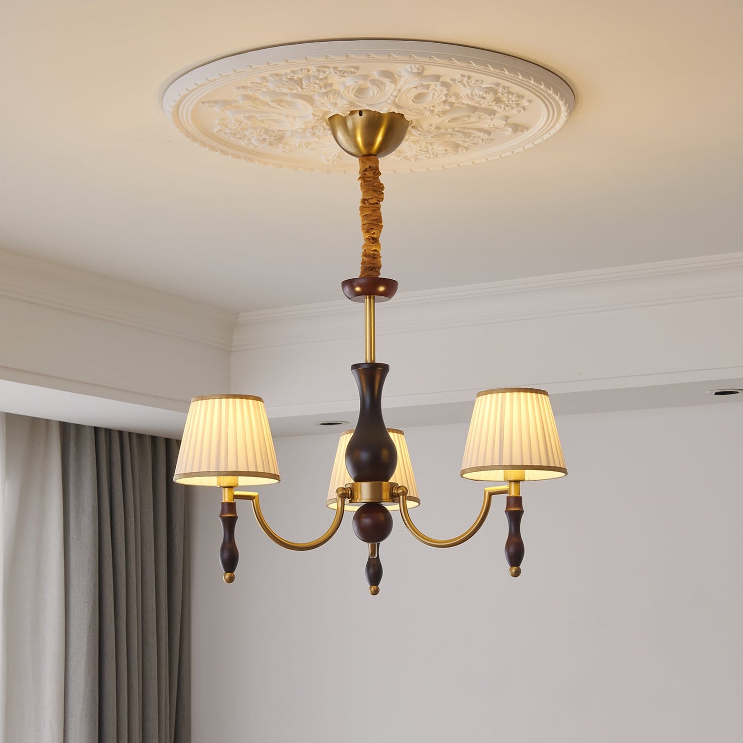 Majestic Veil Chandelier - Elegant Design with Dimmable LED Lights