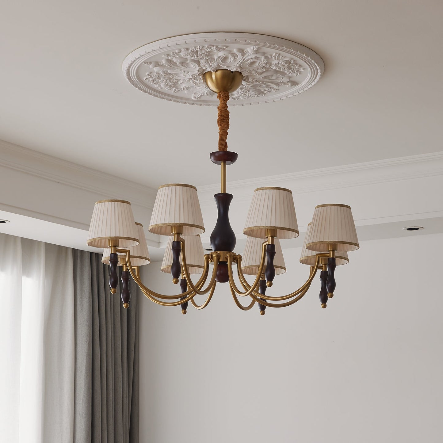 Majestic Veil Chandelier - Elegant Design with Dimmable LED Lights