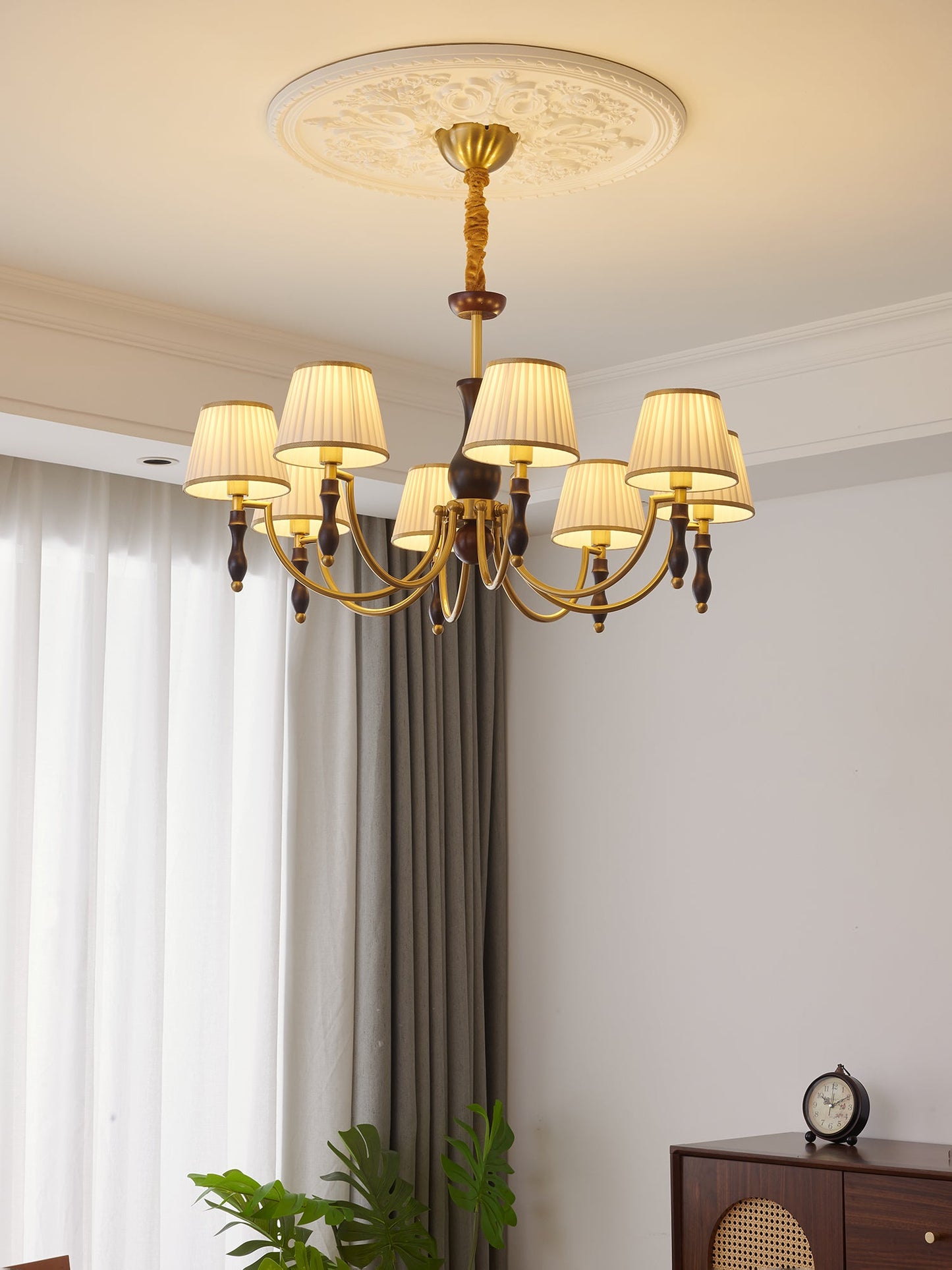 Majestic Veil Chandelier - Elegant Design with Dimmable LED Lights