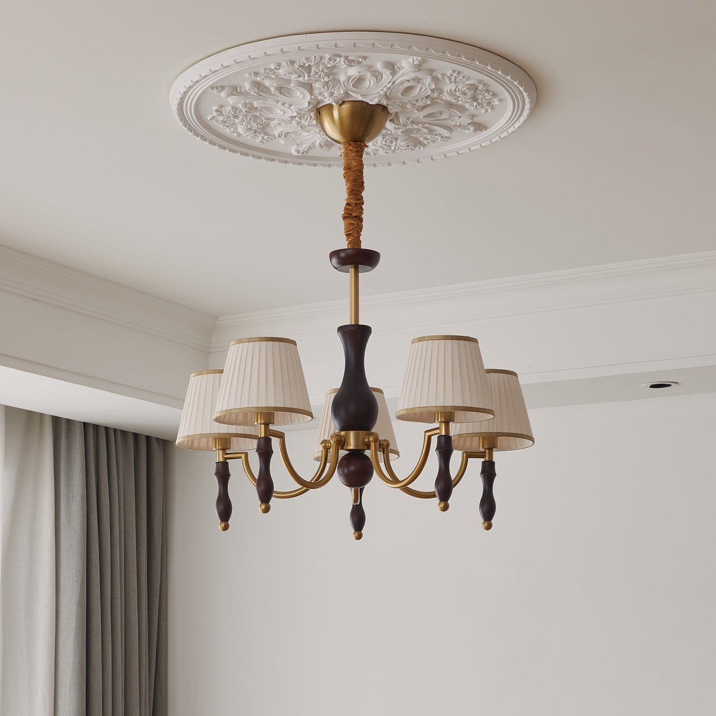 Majestic Veil Chandelier - Elegant Design with Dimmable LED Lights